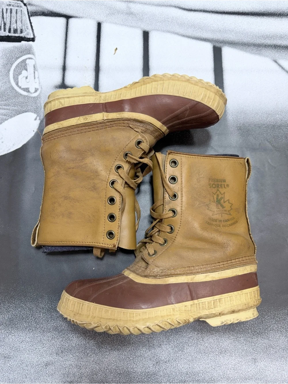 Sorel Kaufman VNTG made in Canada sz 7 W Winter Snow Boots